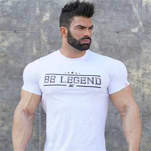 Open image in slideshow, Be Legend Short sleeve Slim Cotton Tees
